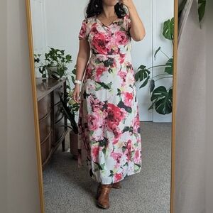 Handmade Modest Floral Maxi Dress